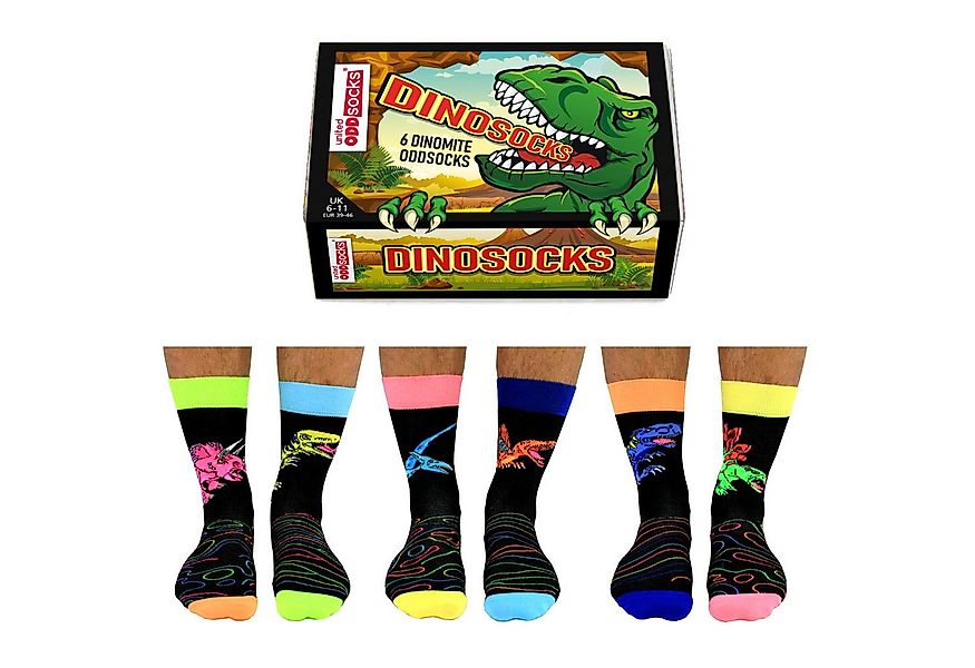 United Oddsocks Freizeitsocken Dino Oddsocks Socken in 39-46 im 6er Set günstig online kaufen