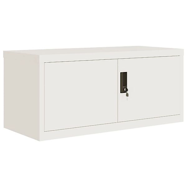 vidaXL Aktenschrank Weiß 90x40x40 cm Stahl günstig online kaufen