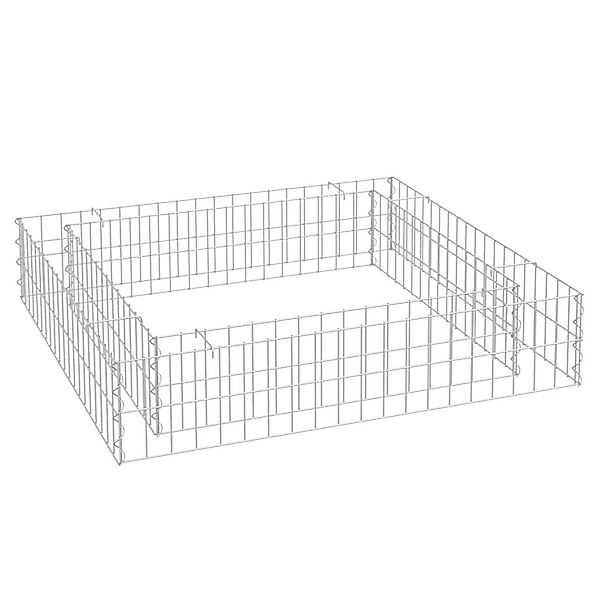 vidaXL Hochbeet Gabionen-Hochbeet Verzinkter Stahl 100x100x20 günstig online kaufen