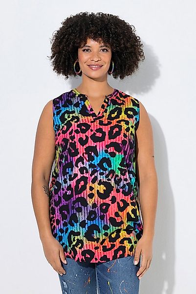 Angel of Style Longbluse Bluse ärmellos farbiges Leomuster günstig online kaufen