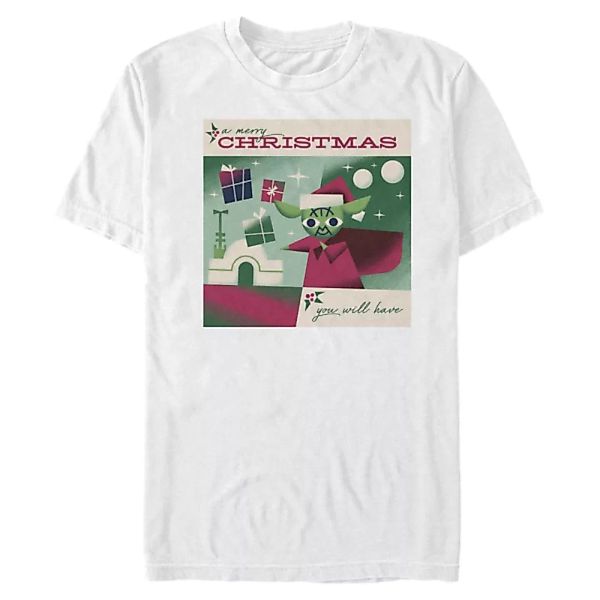 Star Wars - Yoda Merry Xmas - Weihnachten - Männer T-Shirt günstig online kaufen
