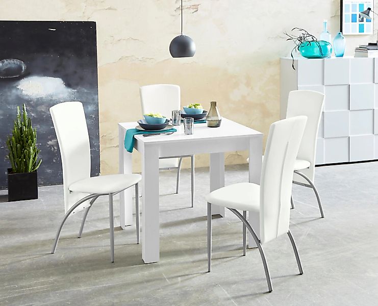 INOSIGN Essgruppe "LynnNico" Set, 5 Stk. tlg. Tischbreite 80 cm, Belastbark günstig online kaufen