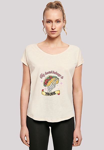 F4NT4STIC T-Shirt "Anti Valentinstag My Herz belongs to tacos" Premium Qual günstig online kaufen