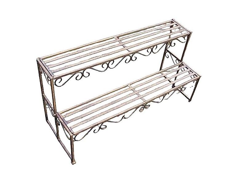 Deko-Impression Blumenbank Dekorative Blumentreppe Pflanzentreppe Blumenban günstig online kaufen