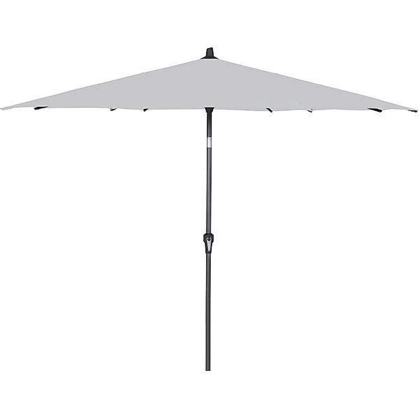 Siena Garden Marktschirm Ø 250 cm Grau mit Kurbelmechanik günstig online kaufen
