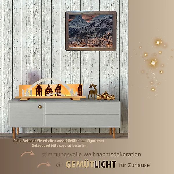 Weigla Dekofigur »Figurenset "Altstadt" für WEIGLA Dekosockel, aus Holz« Er günstig online kaufen