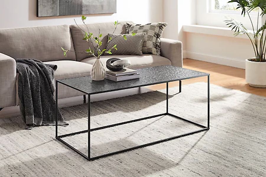 SalesFever Couchtisch, (1 St.), Glasplatte mit Strukturoptik günstig online kaufen