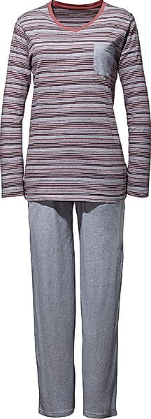 REDBEST Pyjama Damen-Schlafanzug Single-Jersey Streifen günstig online kaufen