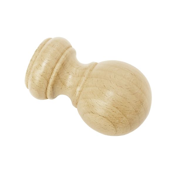 Gardinia Holz-Endknopf Country Kugel Ø 25 mm Buche 2-er Pack günstig online kaufen