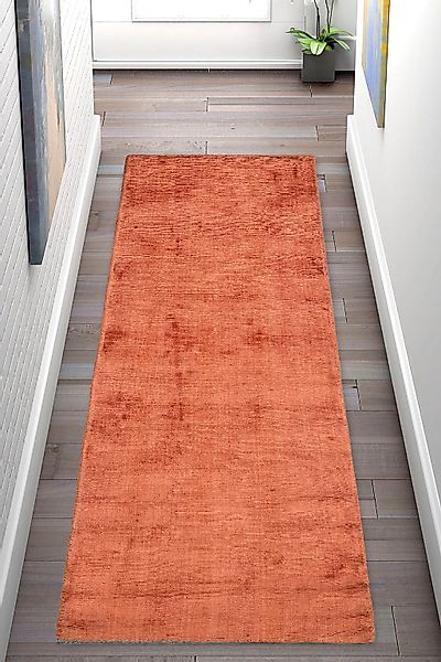 my home Läufer Shirley, handgewebter Viskose-Teppich, günstig online kaufen