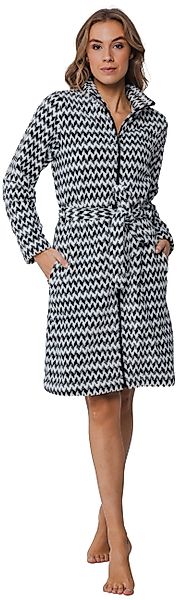 Pastunette Damenbademantel Damen Fleece mit Reißverschluss, günstig online kaufen