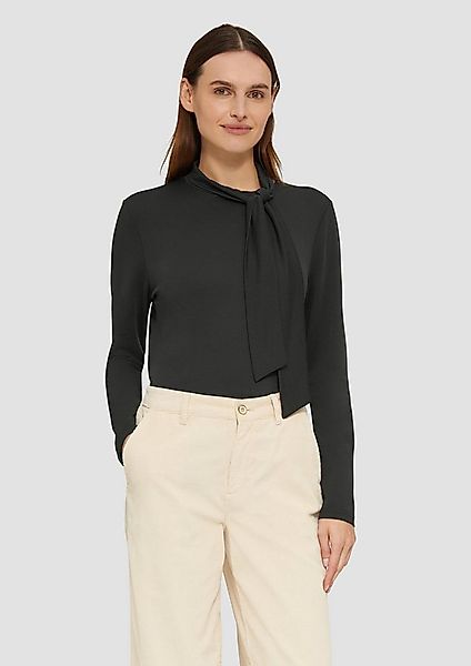 s.Oliver Langarmshirt T-Shirt Elastisches Longsleeve aus Modalmix mit Knote günstig online kaufen