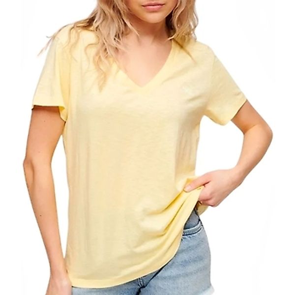 Superdry  T-Shirt T-shirt col V brodé et flammé femme günstig online kaufen