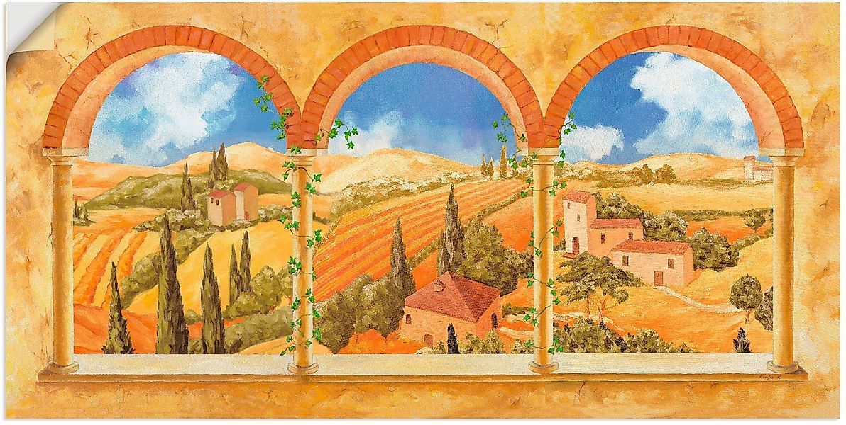 Artland Wandbild Drei Torbögen mit Blick günstig online kaufen