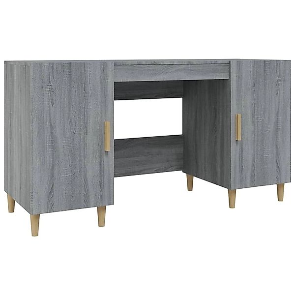 vidaXL Schreibtisch Grau Sonoma 140x50x75 cm Holzwerkstoff 817550 günstig online kaufen
