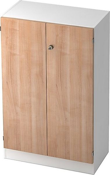 HAMMERBACHER Aktenschrank Schrank Solid 3OH BxTxH 80x42x127cm Griff SG Weiß günstig online kaufen