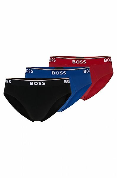 BOSS Slip "Brief 3P Power" 3 Stk. Elastikbund mit Logo günstig online kaufen