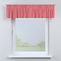 Kurzgardine mit Kräuselband, rot-ecru, 130 x 40 cm, Quadro (136-16) günstig online kaufen