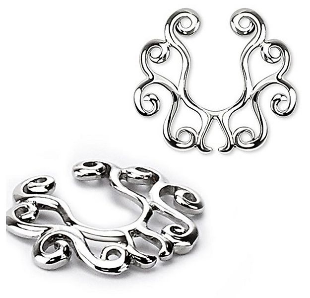 Order & Smile Schmuck Brustwarzenpiercing Fake Brustwarzenpiercing zum Klem günstig online kaufen