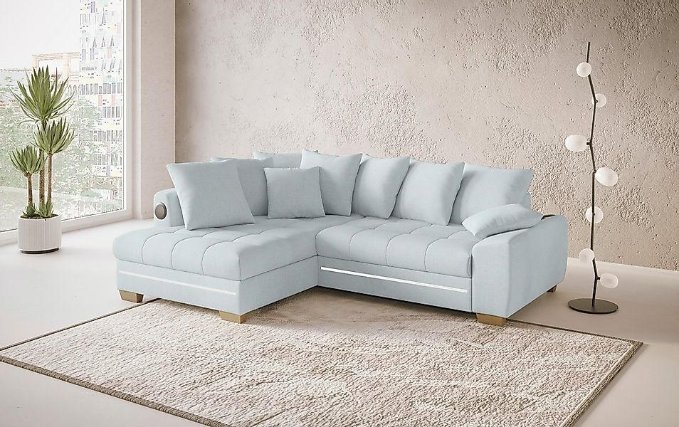 Mr. Couch Ecksofa »Nikita II, L-Form«, RGB-LED, Bluetooth-Soundsystem, wahl günstig online kaufen