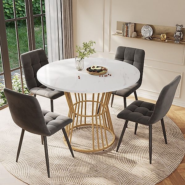 OKWISH Essgruppe 1 Esstisch und 4 günstig online kaufen