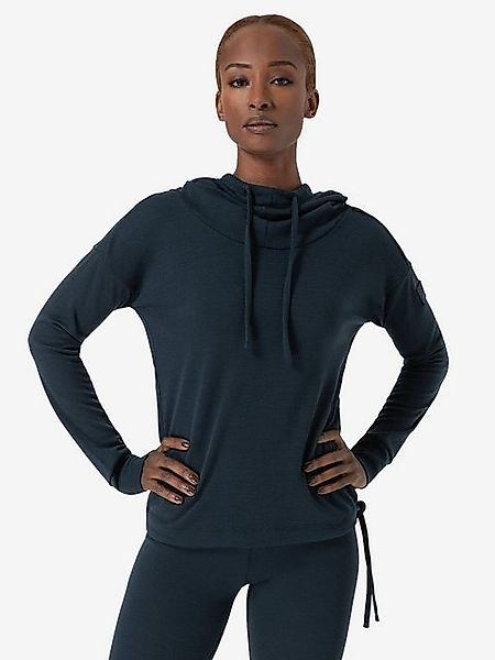 SUPER.NATURAL Hoodie für Damen, nachhaltig, Merino FUNNEL BIO mit Tunnelzug günstig online kaufen