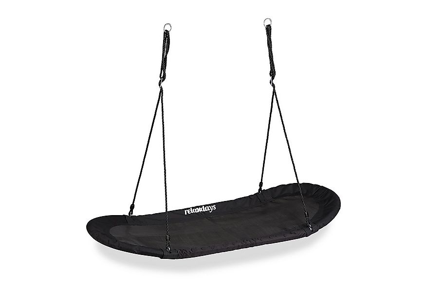 relaxdays Nestschaukel XXL schwarz günstig online kaufen