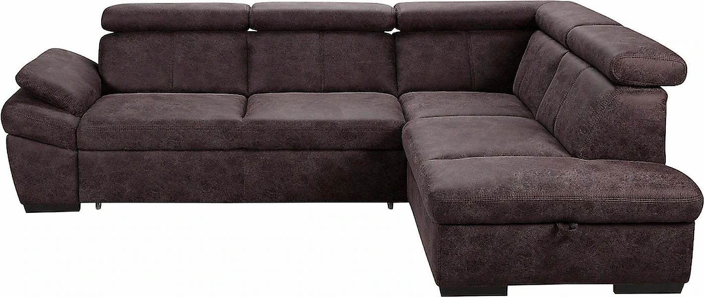 exxpo - sofa fashion Ecksofa "Salerno, Funktionssofa, hoher Sitzkomfort, Br günstig online kaufen