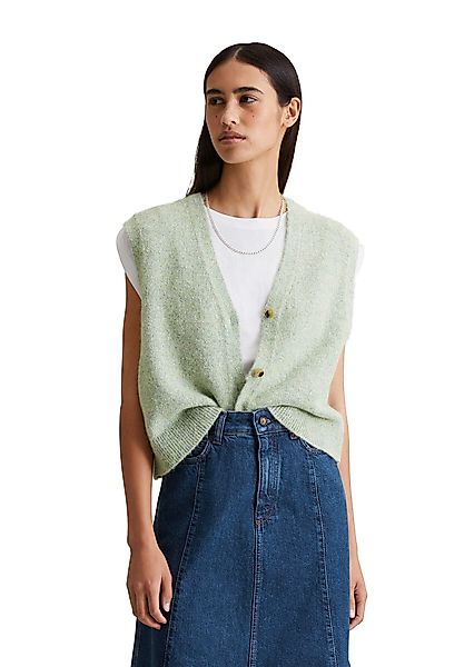 Marc O'Polo DENIM Strickweste aus Baumwoll-Multicolor-Garn günstig online kaufen