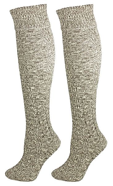 P.S. Schuhmacher Socken Lange Trachtensocken - Natur Braun Meliert günstig online kaufen