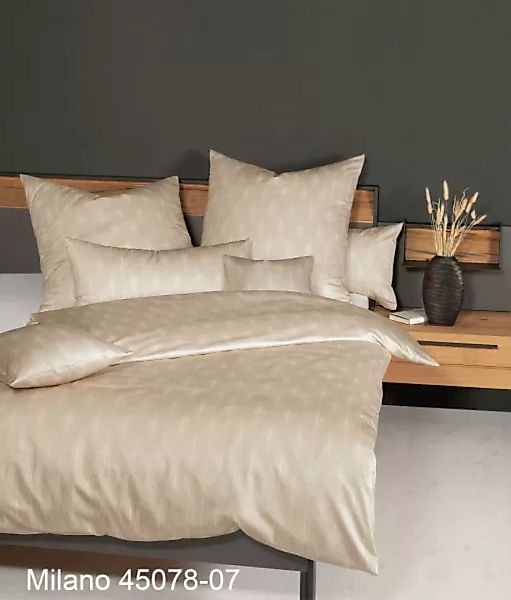 Janine Janine Mako-Satin Bettwäsche MILANO 45078 naturell Größe:  135x200 c günstig online kaufen