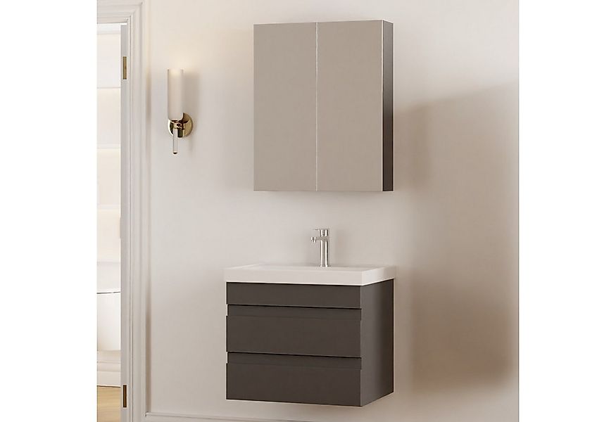 Karen Badmöbel-Set Badmöbel Set Lara, (Komplett-Set, Standartmäßig 3-Teilig günstig online kaufen