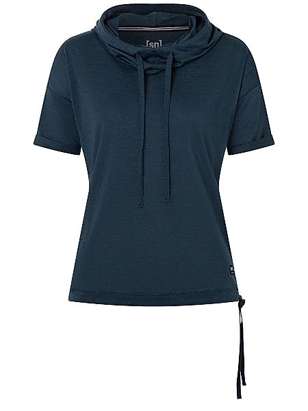 SUPER.NATURAL Hoodie kurzarm für Damen, Merino günstig online kaufen