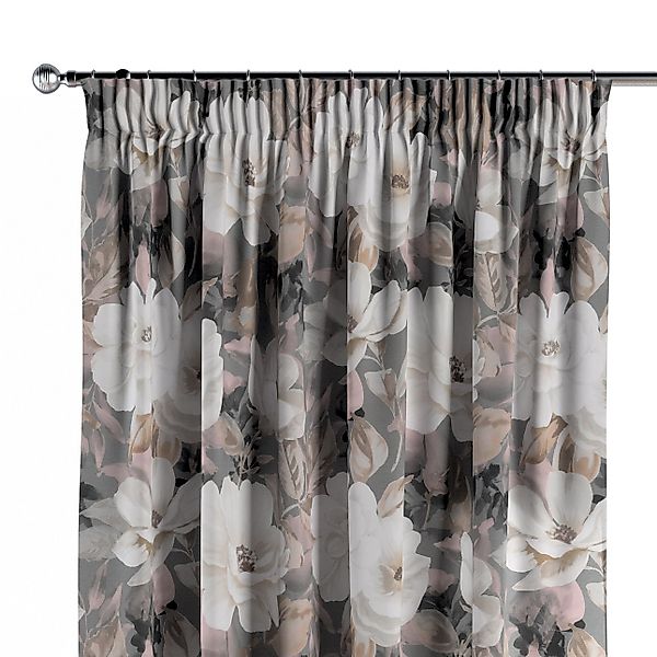 Vorhang mit Kräuselband, grau-rosa, Gardenia (142-13) günstig online kaufen