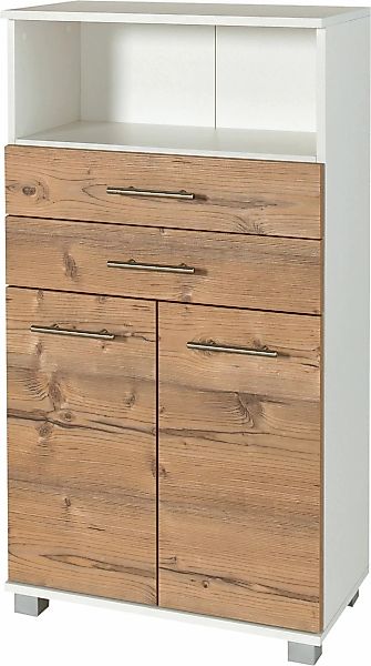 welltime Midischrank "Emmi, Breite 59 cm", 2 Türen, Metallbeschläge günstig online kaufen