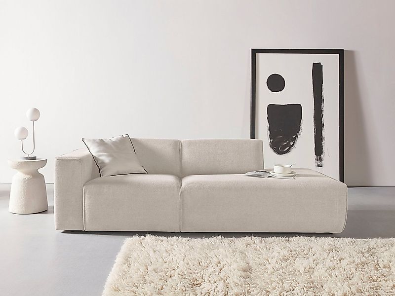 andas 2-Sitzer "Noord", mit Kedernaht, Breite 227 cm, Cord, Struktur, Webst günstig online kaufen