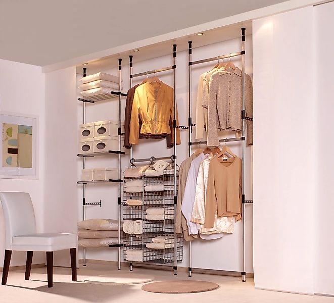 Ruco Teleskopregal Aluminium/Kunsttoff, zwischen Boden und Decke zu verspan günstig online kaufen