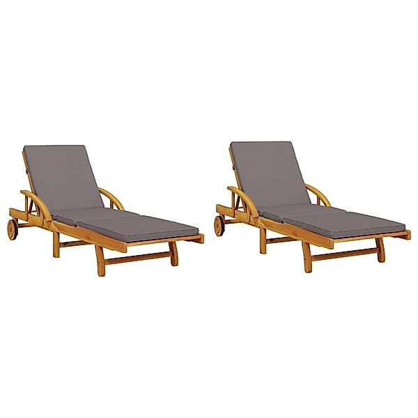 vidaXL Gartenliege Sonnenliegen 2 Stk. mit günstig online kaufen