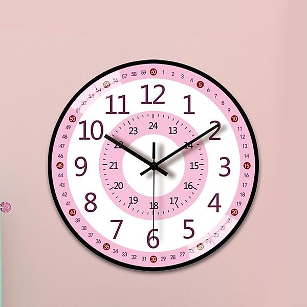 RWEUOQ Wanduhr Kinderwanduhr Lernuhr Geräuscharme,Lernuhr für günstig online kaufen