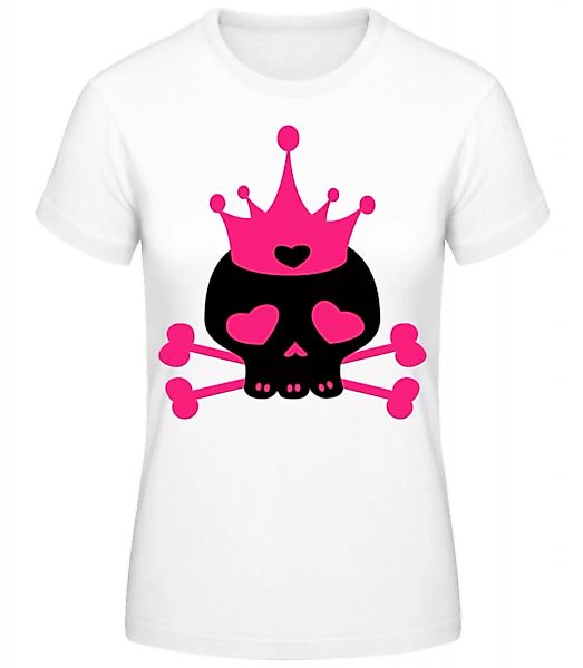 Emo Skull Pink · Frauen Basic T-Shirt günstig online kaufen
