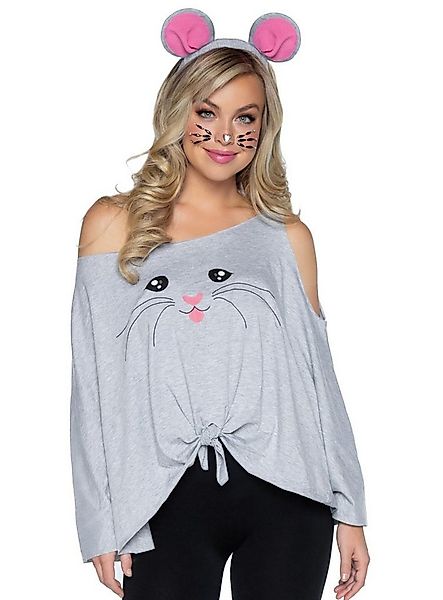 Leg Avenue Kostüm Maus Poncho-Shirt - Fasching Halloween Kostüm Umha, Einfa günstig online kaufen