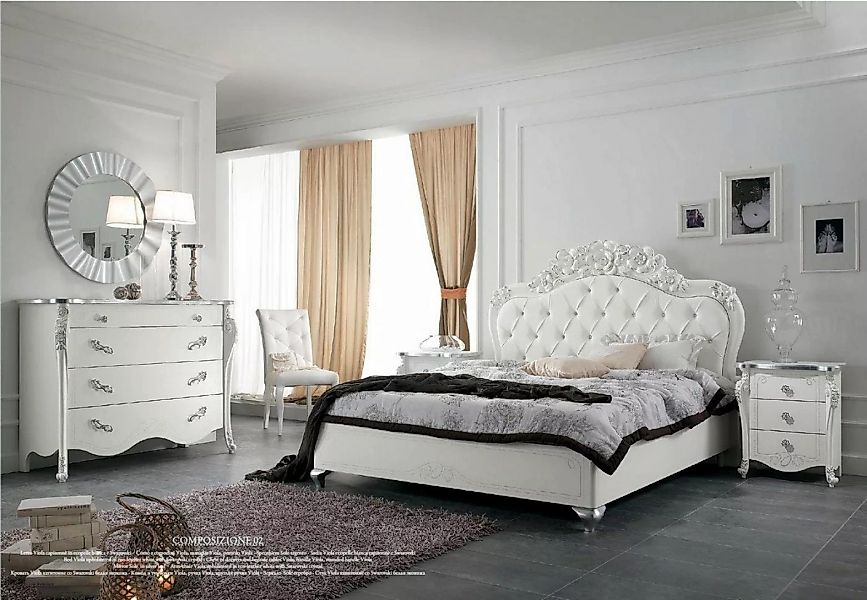 JVmoebel Bett Bett Stil Betten Holz Italienische Möbel Design Klassische Ar günstig online kaufen