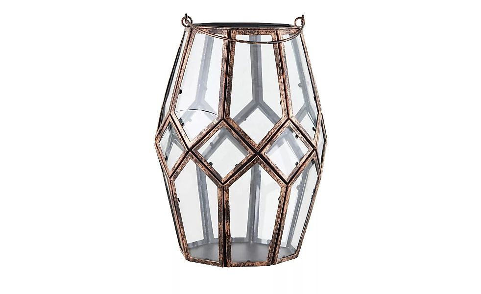 Windlicht - kupfer - Glas , Metall - 25 cm - Sconto günstig online kaufen