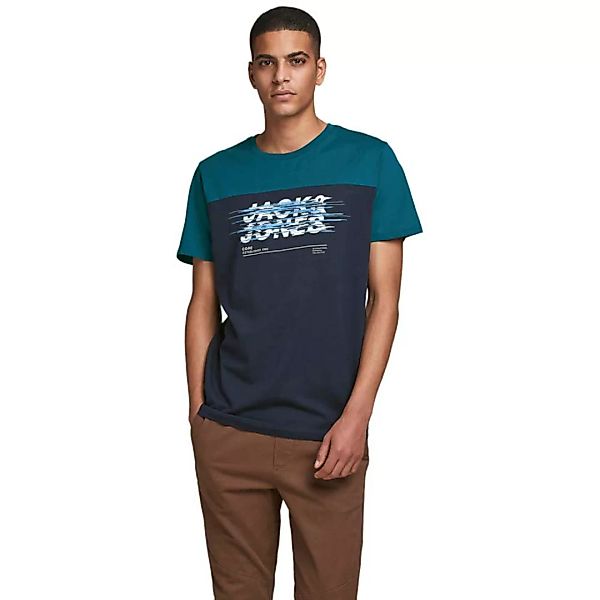 Jack & Jones Jewel Kurzärmeliges T-shirt M Sailor Blue / Slim Fit günstig online kaufen