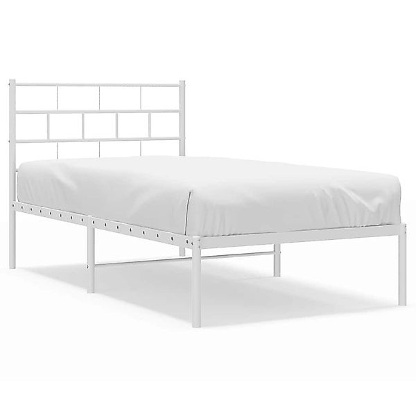 vidaXL Bett Bettgestell mit Kopfteil Metall günstig online kaufen