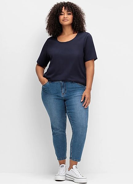 Sheego Kurzarmshirt "T-Shirt", (1 tlg.) günstig online kaufen