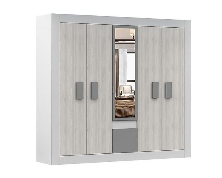 Deine Möbel 24 Kleiderschrank HEAVEN 5D Drehtürenschrank mit Spiegel ideal günstig online kaufen