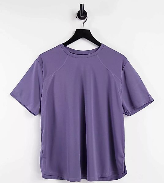ASOS 4505 Curve – Hochleistungs-T-Shirt-Lila günstig online kaufen