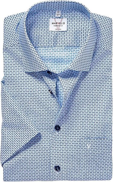 MARVELIS Kurzarmhemd mit New-Kentkragen, modern fit, bügelfrei günstig online kaufen