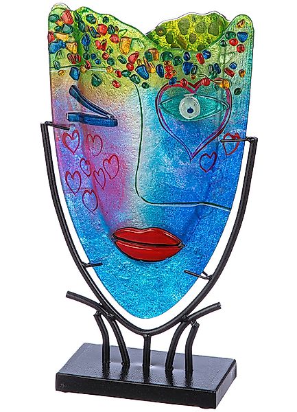 Casablanca by Gilde Dekovase "Glasart ovale Designvase Face "Twinkle", Höhe günstig online kaufen